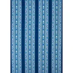 Schumacher 78390 Zarzuela Stripe Embroidery Indigo fabric swatch