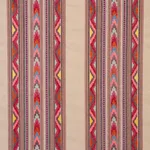 Schumacher 78392 Zarzuela Stripe Embroidery Multi fabric swatch