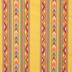 Schumacher 78391 Zarzuela Stripe Embroidery Saffron fabric swatch
