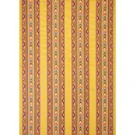Schumacher 78391 Zarzuela Stripe Embroidery Saffron fabric swatch