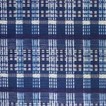 Schumacher 79070 Zealand Check Denim fabric swatch