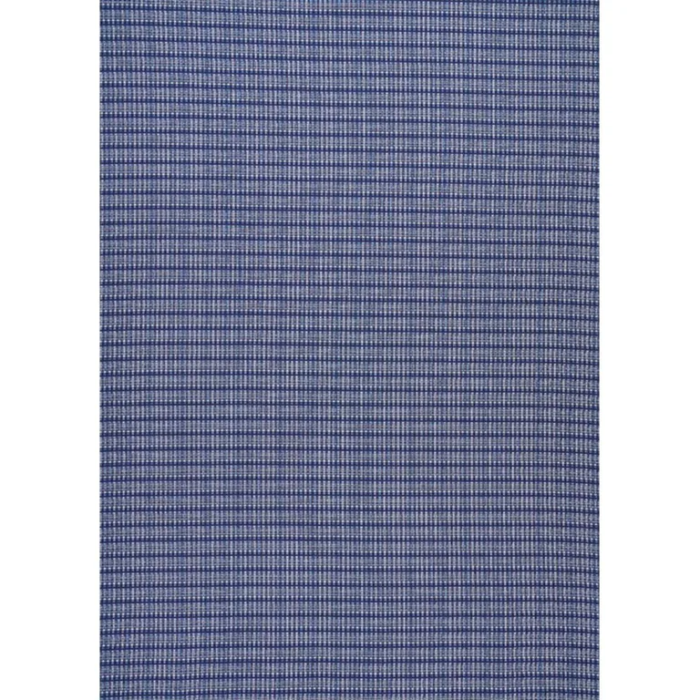 Schumacher 79070 Zealand Check Denim fabric swatch