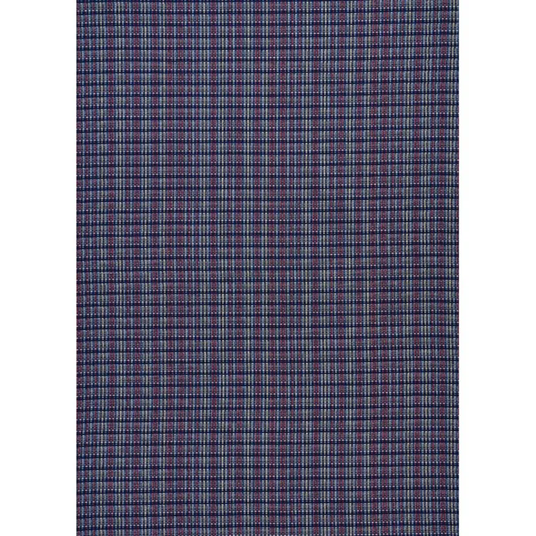 Schumacher 79072 Zealand Check Navy Multi fabric swatch