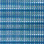 Schumacher 79071 Zealand Check Peacock fabric swatch