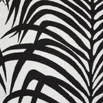 Schumacher 73173 Zebra Palm Indoor/Outdoor Black fabric swatch