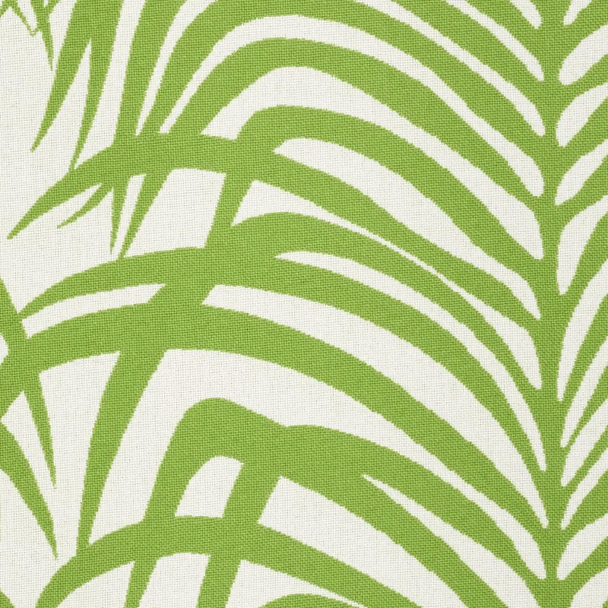 Schumacher 73171 Zebra Palm Indoor/Outdoor Leaf fabric swatch