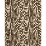 Schumacher 174970 Zebra Palm Java fabric swatch