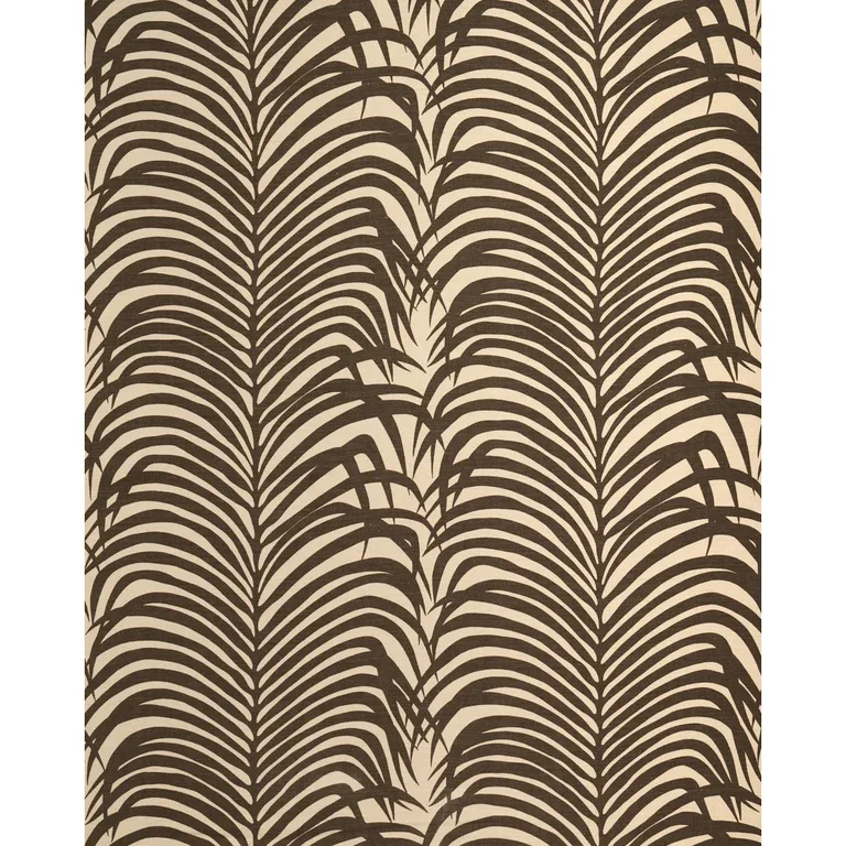 Schumacher 174970 Zebra Palm Java fabric swatch