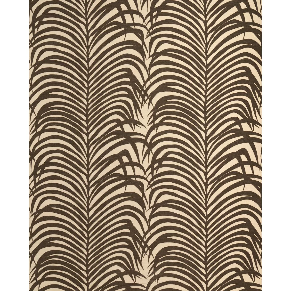 Schumacher 174970 Zebra Palm Java fabric swatch