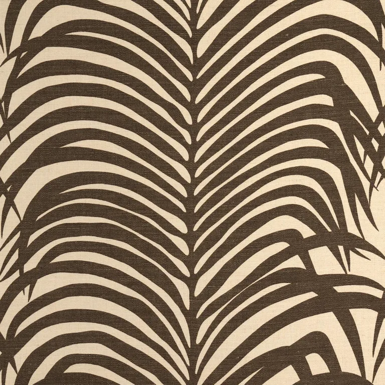 Schumacher 174970 Zebra Palm Java fabric swatch