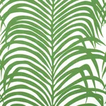 Schumacher 174871 Zebra Palm Jungle fabric swatch