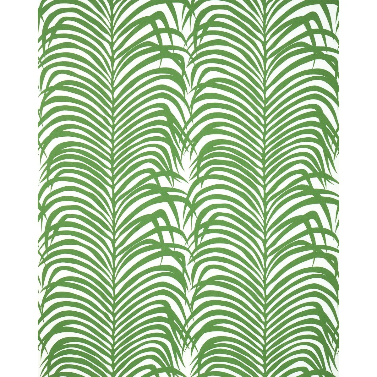 Schumacher 174871 Zebra Palm Jungle fabric swatch