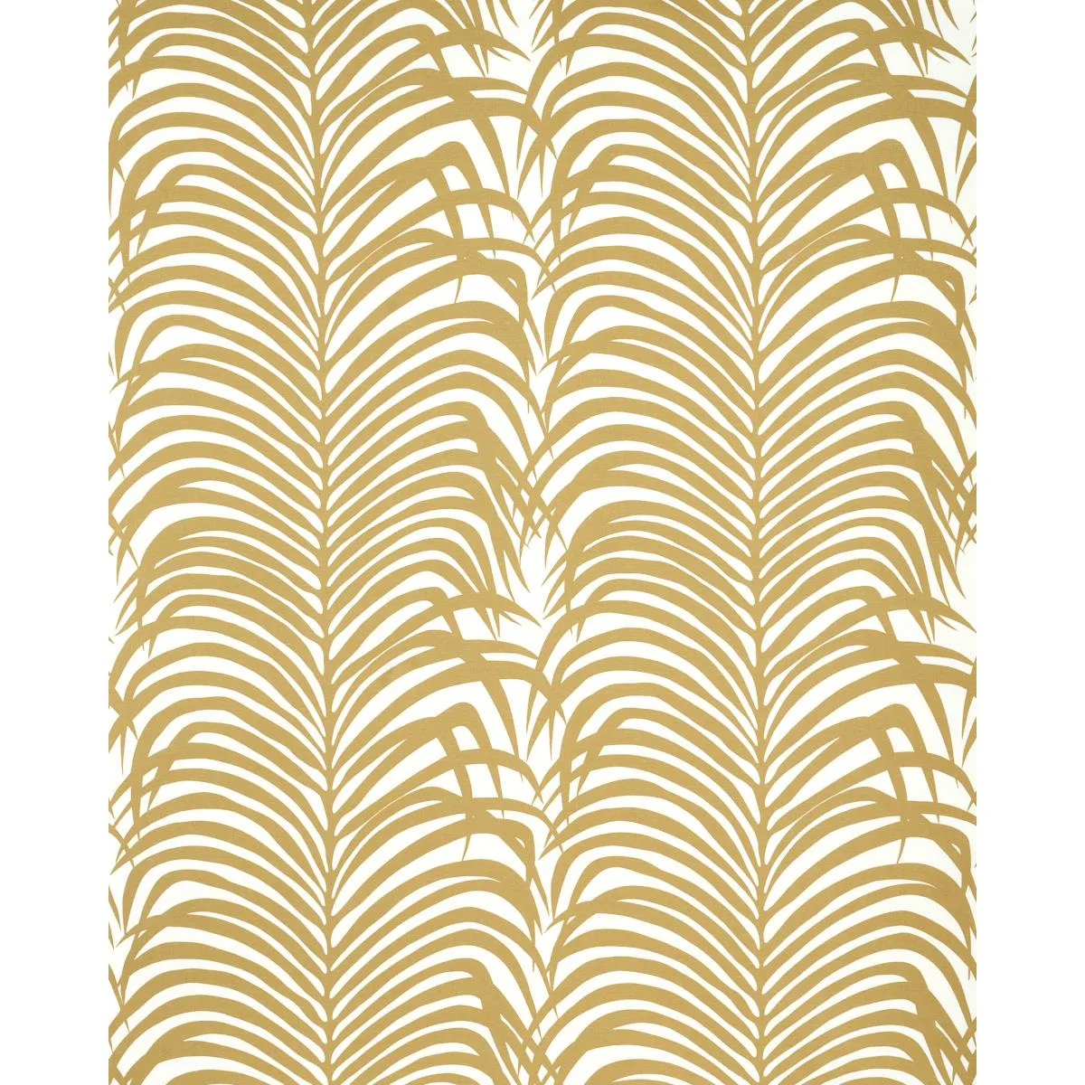 Schumacher 174870 Zebra Palm Khaki fabric swatch