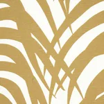 Schumacher 174870 Zebra Palm Khaki fabric swatch