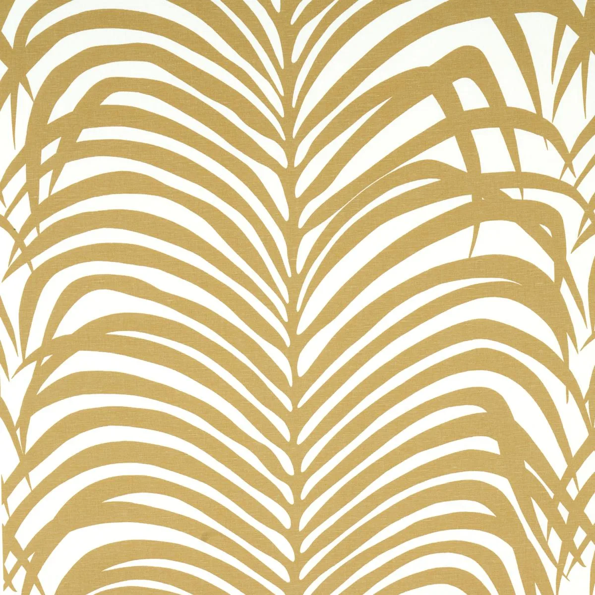 Schumacher 174870 Zebra Palm Khaki fabric swatch