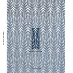 Schumacher 83400 Zebra Velvet Silver Blue fabric swatch