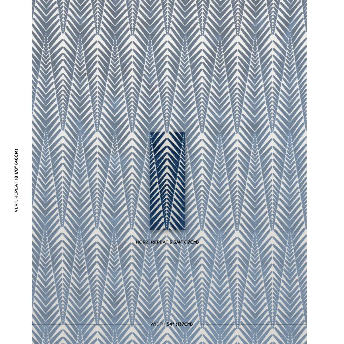 Schumacher 83400 Zebra Velvet Silver Blue fabric swatch