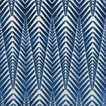 Schumacher 83400 Zebra Velvet Silver Blue fabric swatch