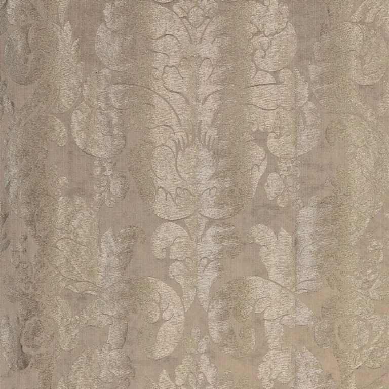 Schumacher 66840 Zelda Damask Pewter fabric swatch