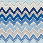 Schumacher 76300 Zenyatta Mondatta Ii Blue fabric swatch