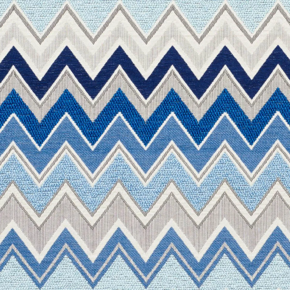 Schumacher 76300 Zenyatta Mondatta Ii Blue fabric swatch