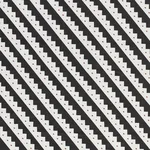 Schumacher 178021 Zeppelin Black fabric swatch