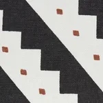 Schumacher 178021 Zeppelin Black fabric swatch