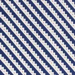 Schumacher 178022 Zeppelin Blue fabric swatch