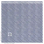 Schumacher 178022 Zeppelin Blue fabric swatch