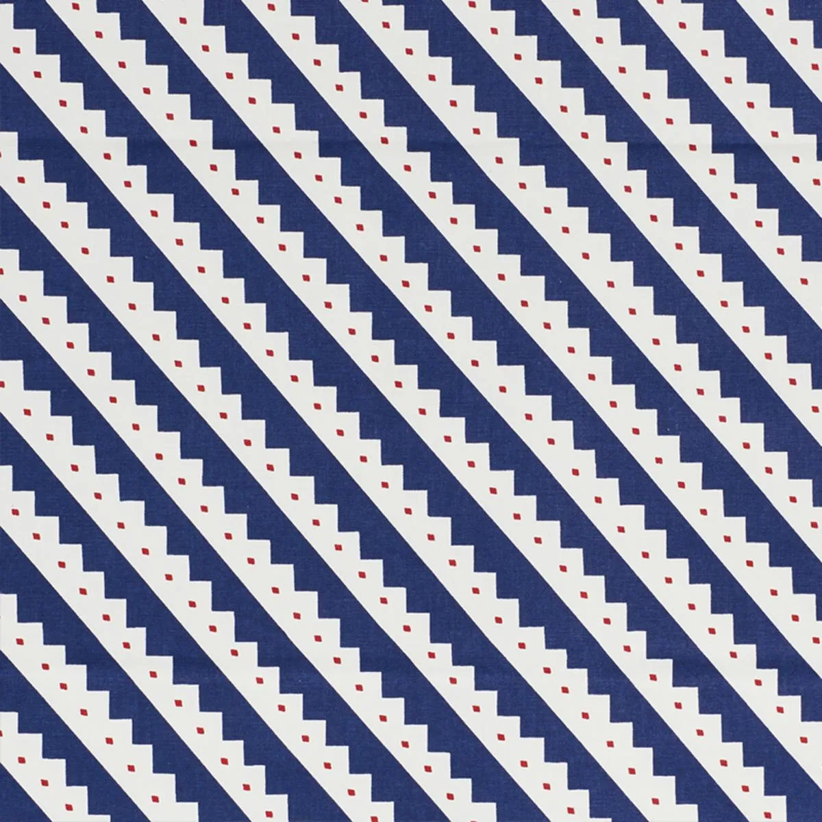 Schumacher 178022 Zeppelin Blue fabric swatch