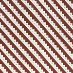 Schumacher 178020 Zeppelin Brown fabric swatch