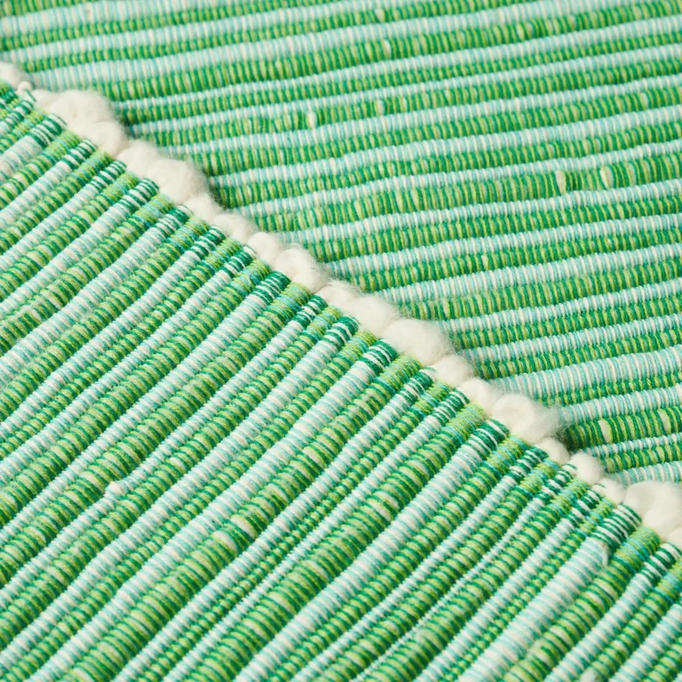 Schumacher 81371 Zeta Handwoven Texture Green fabric swatch