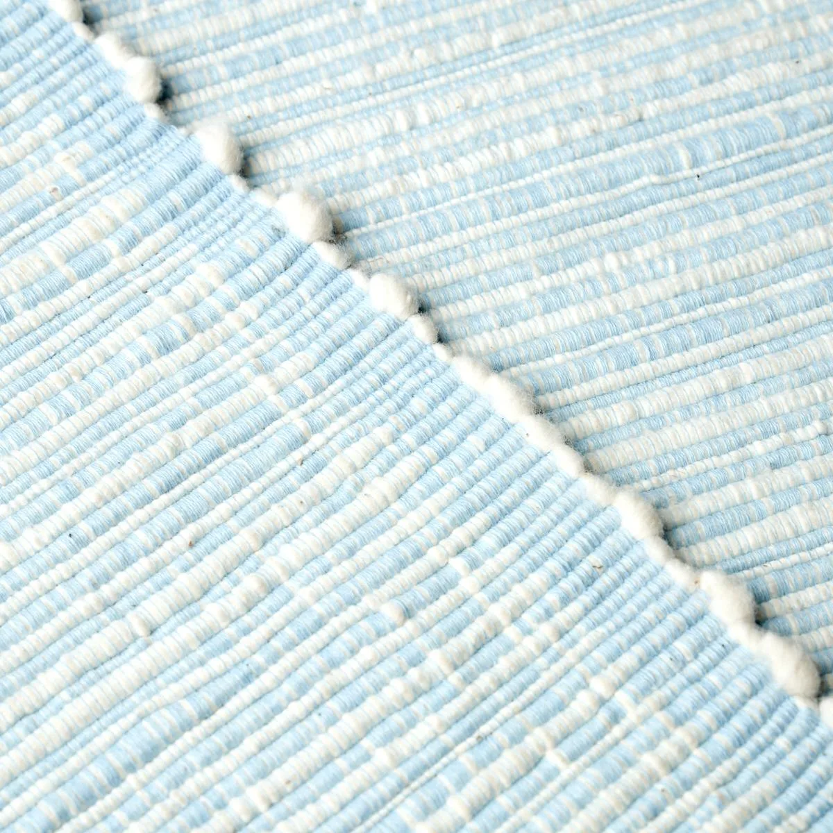 Schumacher 81372 Zeta Handwoven Texture Sky fabric swatch