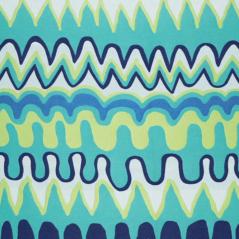 Schumacher 65330 Zig Zag Weave Indoor/Outdoor Laguna fabric swatch