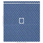 Schumacher 174487 Ziggurat Blue fabric swatch