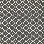 Schumacher 174480 Ziggurat Charcoal fabric swatch
