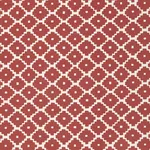 Schumacher 174484 Ziggurat Ruby fabric swatch
