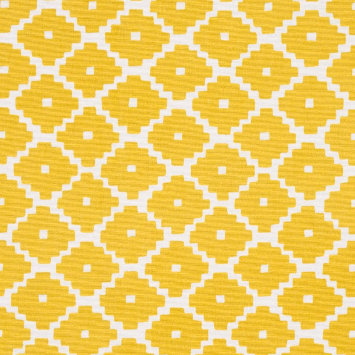 Schumacher 174489 Ziggurat Yellow fabric swatch
