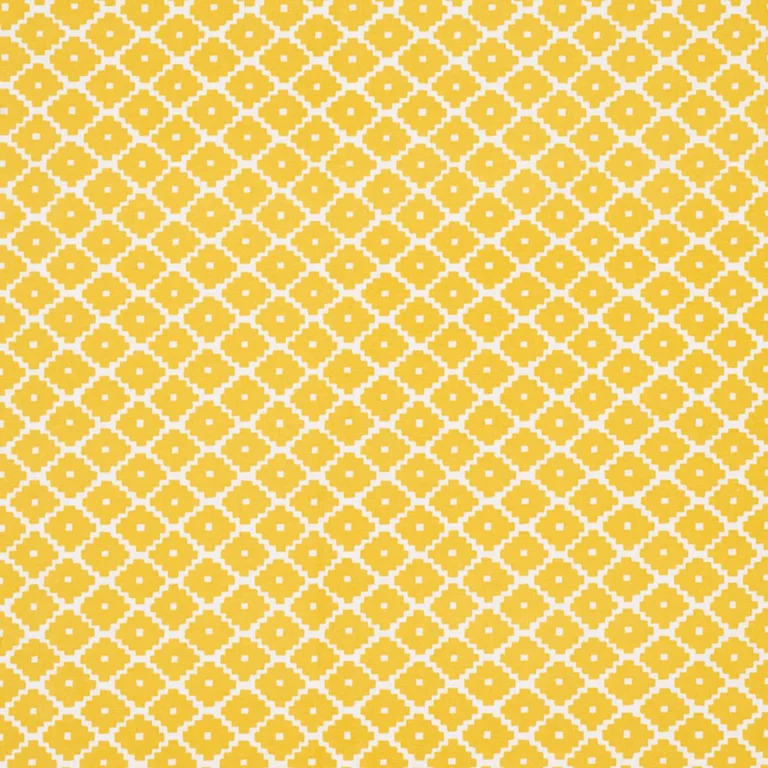 Schumacher 174489 Ziggurat Yellow fabric swatch