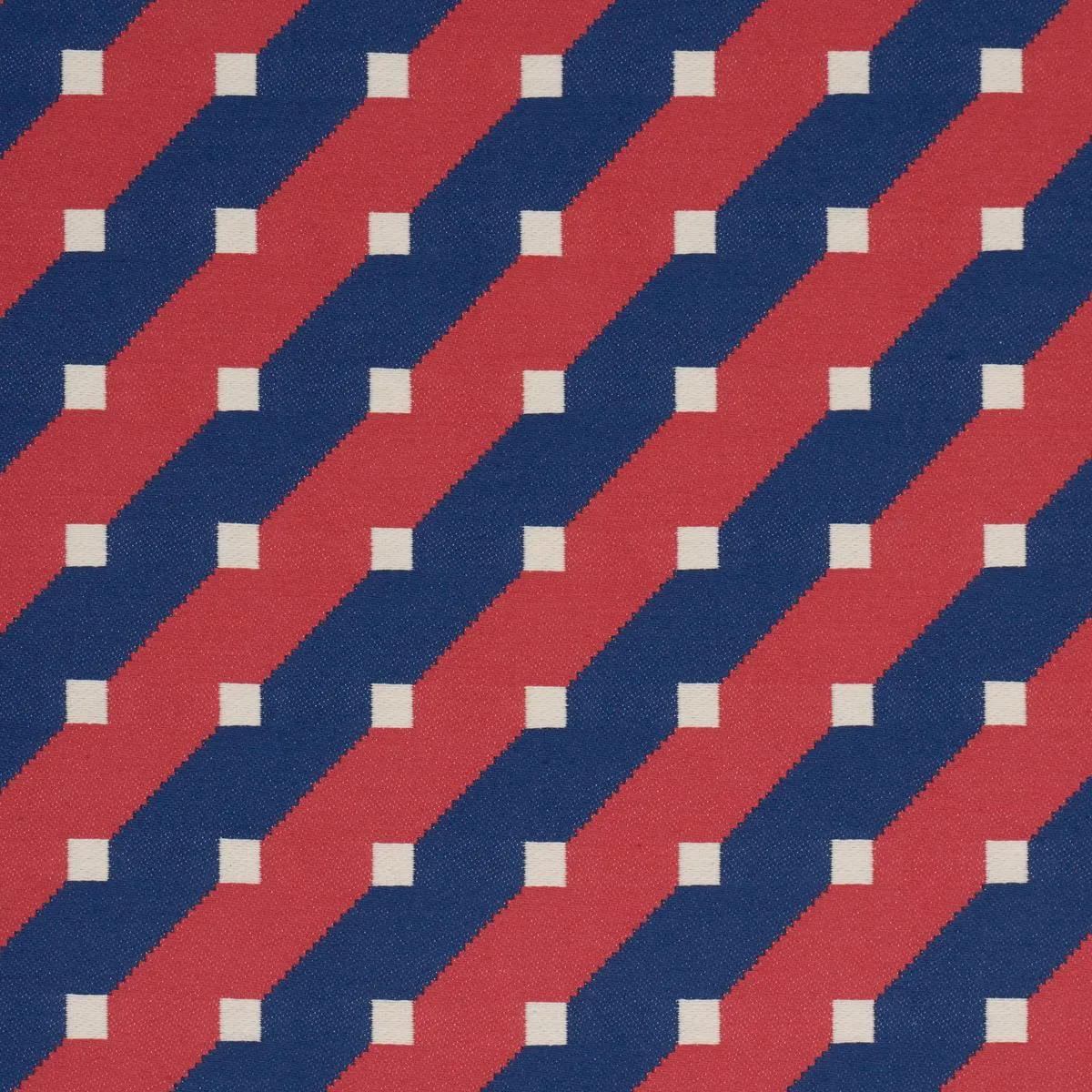 Schumacher 87610 Zilla Stripe Americana fabric swatch