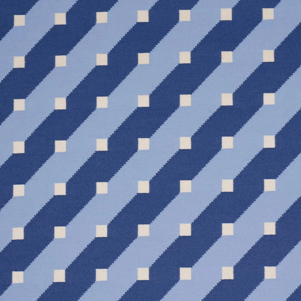 Schumacher 87611 Zilla Stripe Blues fabric swatch