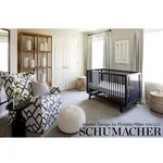 Schumacher 2644330 Zimba Charcoal fabric swatch