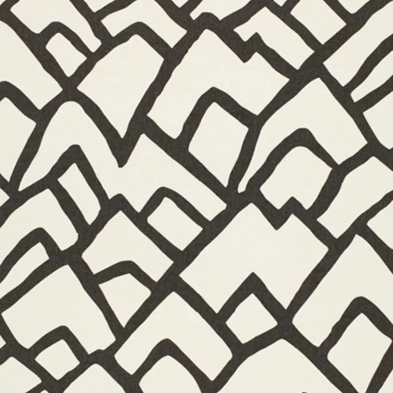 Schumacher 2644330 Zimba Charcoal fabric swatch