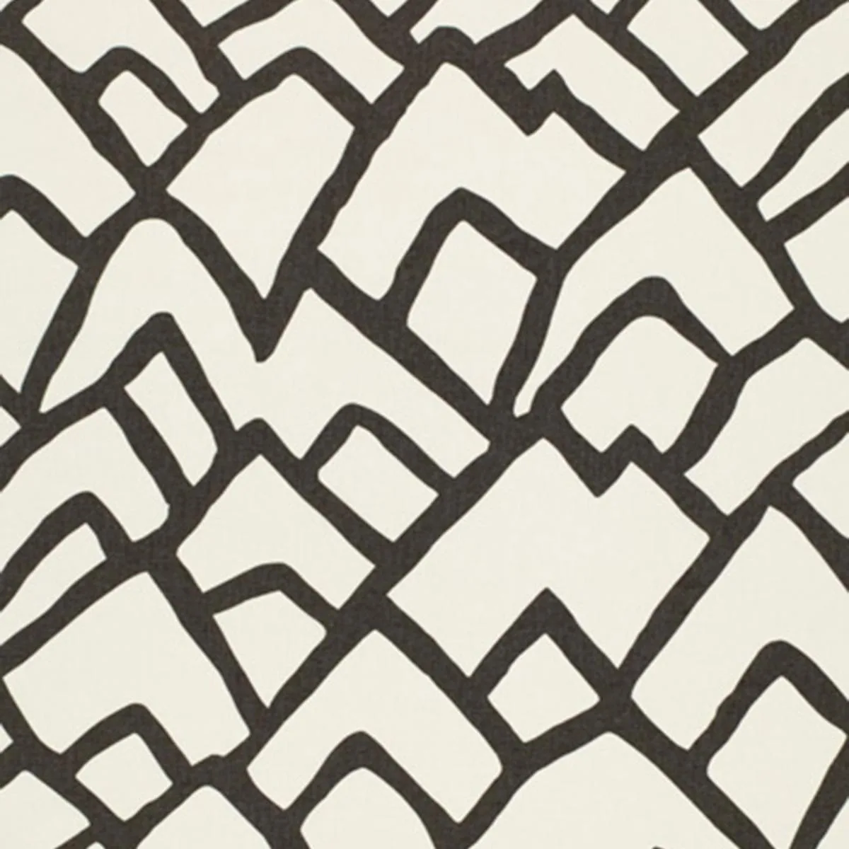 Schumacher 2644330 Zimba Charcoal fabric swatch