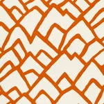 Schumacher 2644331 Zimba Orange fabric swatch