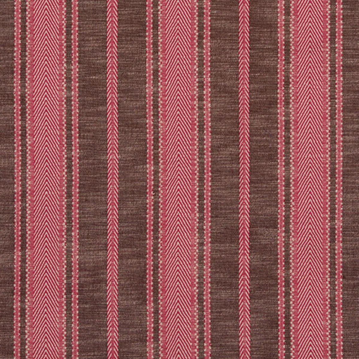 Schumacher 71910 Zina Stripe Berry fabric swatch