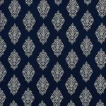 Schumacher 70222 Zinda Embroidery Navy fabric swatch