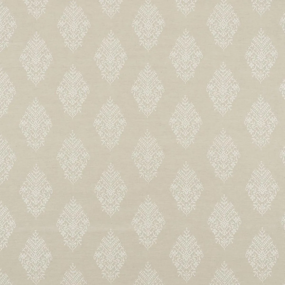 Schumacher 70220 Zinda Embroidery Sand fabric swatch