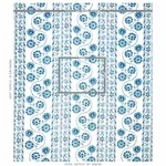 Schumacher 179340 Zinnia Handmade Print Blue fabric swatch