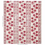 Schumacher 179341 Zinnia Handmade Print Pink fabric swatch